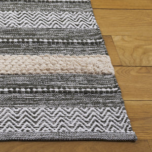 Safavieh Montauk Hand-loomed Area Rug - Luxurious Rectangle Design For Elegant Home Decor And Comfort Green ,Ivory Cotton Mtk976y-5