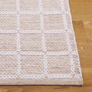 Safavieh Montauk Handloomed Area Rug - Exquisite Indian Craftsmanship For Elegant Home Décor Solutions Beige ,Ivory Cotton Mtk977b-8