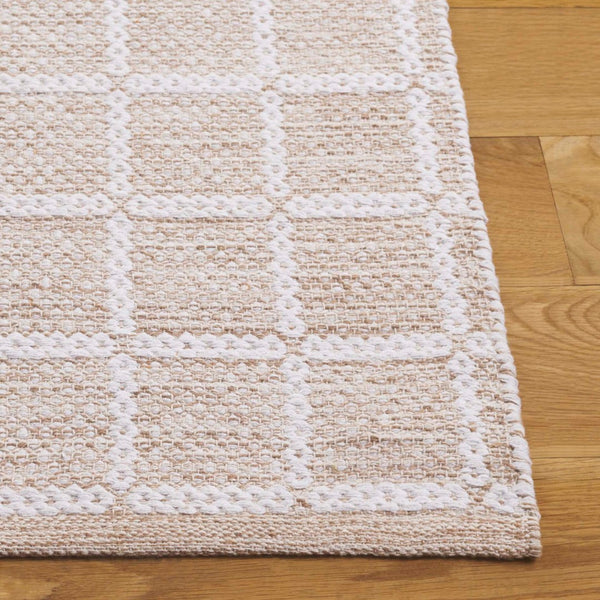 Safavieh Montauk Handloomed Area Rug - Exquisite Indian Craftsmanship For Elegant Home Décor Solutions Beige ,Ivory Cotton Mtk977b-8