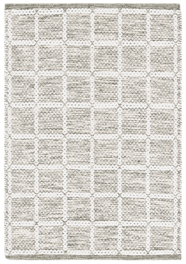 Safavieh Montauk Handloomed Area Rug - Exquisite Indian Craftsmanship For Elegant Home Décor Solutions Grey ,Ivory Cotton Mtk977g-4