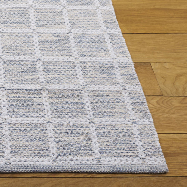 Safavieh Montauk Exquisite Handloom Area Rug - Elegant Medium Rectangle Design For Luxurious Home Decor Grey ,Ivory Cotton Mtk977g-5