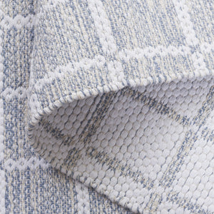 Safavieh Montauk Exquisite Handloom Area Rug - Elegant Medium Rectangle Design For Luxurious Home Decor Grey ,Ivory Cotton Mtk977g-5