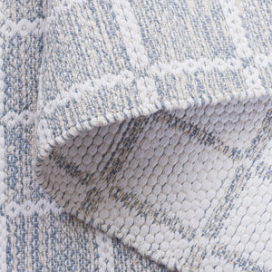 Safavieh Montauk Handloomed Area Rug - Exquisite Indian Craftsmanship For Elegant Home Décor Solutions Grey ,Ivory Cotton Mtk977g-4