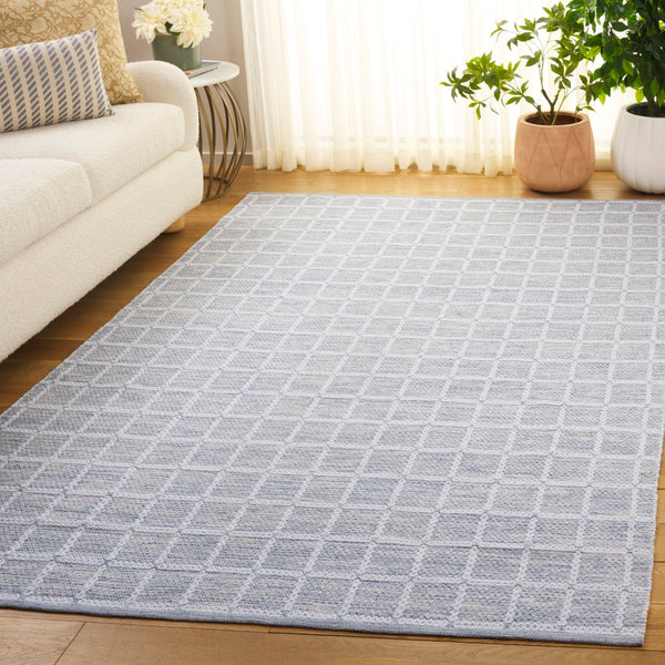 Safavieh Montauk Handloomed Area Rug - Exquisite Indian Craftsmanship For Elegant Home Décor Solutions Grey ,Ivory Cotton Mtk977g-4