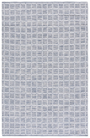 Safavieh Montauk Handloomed Area Rug - Exquisite Indian Craftsmanship For Elegant Home Décor Solutions Navy ,Ivory Cotton Mtk977n-6