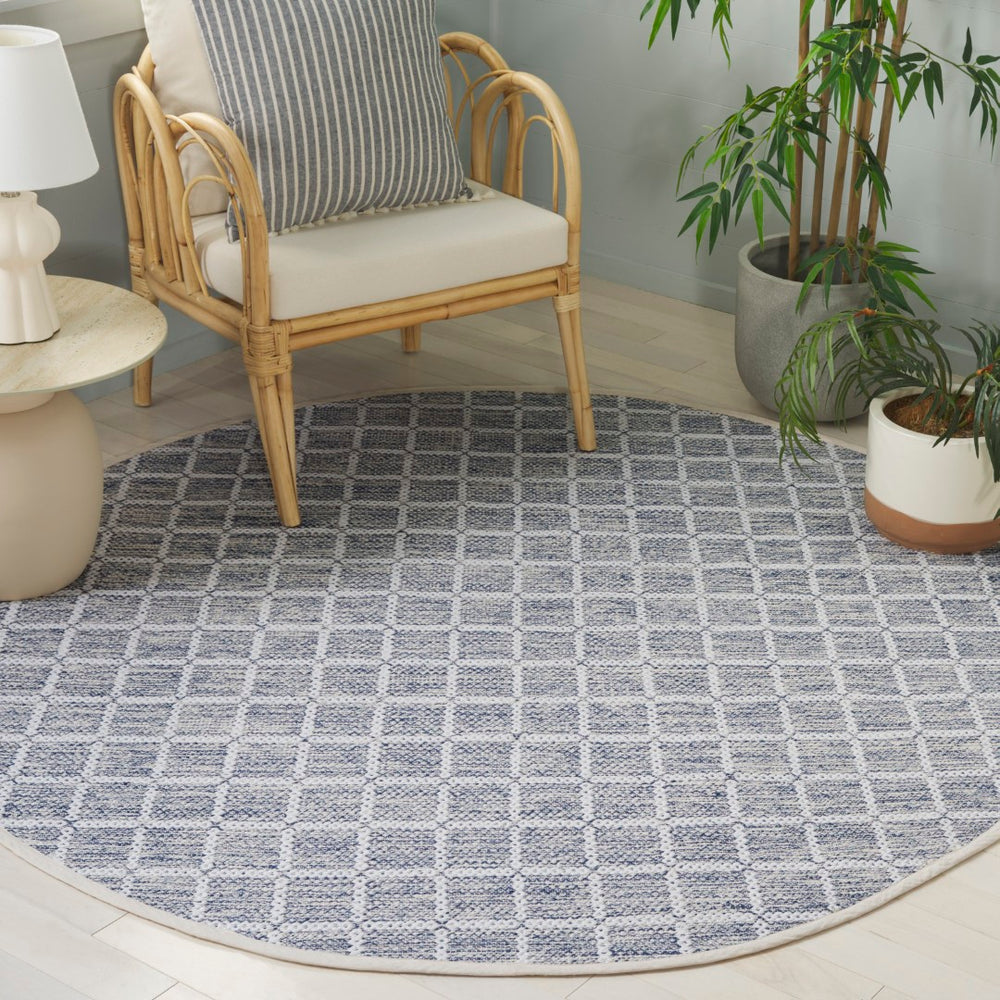 Safavieh Montauk Handloomed Area Rug - Exquisite Indian Craftsmanship For Elegant Home Décor Solutions Navy ,Ivory Cotton Mtk977n-6