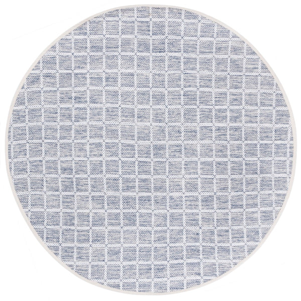 Safavieh Montauk Handloomed Area Rug - Exquisite Indian Craftsmanship For Elegant Home Décor Solutions Navy ,Ivory Cotton Mtk977n-6