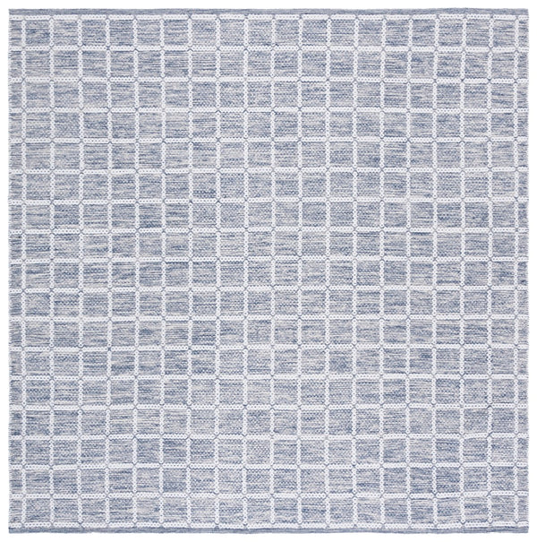 Safavieh Montauk Handloomed Area Rug - Exquisite Indian Craftsmanship For Elegant Home Décor Solutions Navy ,Ivory Cotton Mtk977n-6