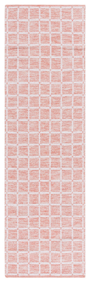 Safavieh Montauk Handloomed Area Rug - Exquisite Indian Craftsmanship For Elegant Home Décor Solutions Orange ,Ivory Cotton Mtk977p-8