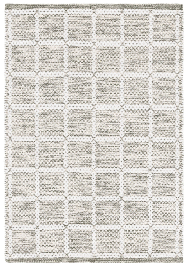 Safavieh Montauk Handloomed Area Rug - Exquisite Indian Craftsmanship For Elegant Home Décor Solutions Green ,Ivory Cotton Mtk977y-3