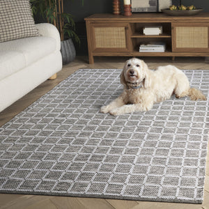 Safavieh Montauk Exquisite Handloom Area Rug - Elegant Medium Rectangle Design For Luxurious Home Decor Green ,Ivory Cotton Mtk977y-5