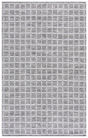 Safavieh Montauk Handloomed Area Rug - Exquisite Indian Craftsmanship For Elegant Home Décor Solutions Black ,Ivory Cotton Mtk977z-3