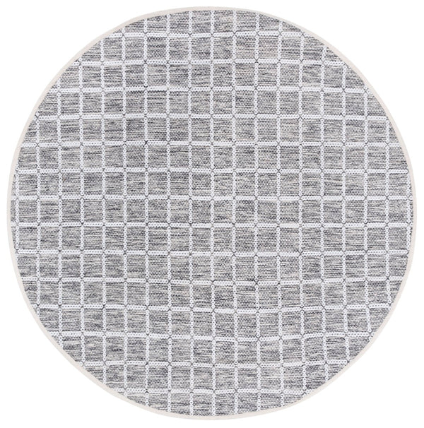 Safavieh Montauk Handloomed Area Rug - Exquisite Indian Craftsmanship For Elegant Home Décor Solutions Black ,Ivory Cotton Mtk977z-3