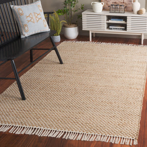 Safavieh Montauk Handloom Area Rug – Timeless Elegance In Eco-friendly Jute & Cotton For Stylish Spaces Natural ,Yellow 80% Jute & 20% Cotton Mtk978a-5