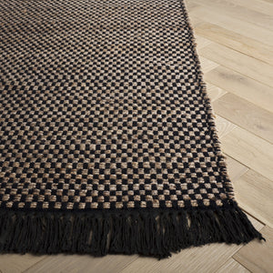 Safavieh Montauk Handloom Area Rug – Timeless Elegance In Eco-friendly Jute & Cotton For Stylish Spaces Natural ,Black 80% Jute & 20% Cotton Mtk978z-5