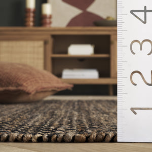 Safavieh Montauk Handloom Area Rug – Timeless Elegance In Eco-friendly Jute & Cotton For Stylish Spaces Natural ,Black 80% Jute & 20% Cotton Mtk978z-5