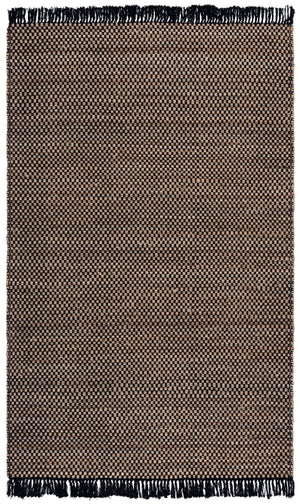Safavieh Montauk Handloom Area Rug – Timeless Elegance In Eco-friendly Jute & Cotton For Stylish Spaces Natural ,Black 80% Jute & 20% Cotton Mtk978z-5