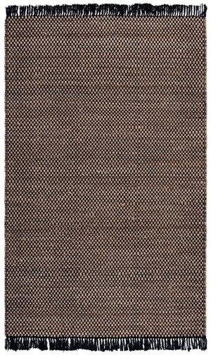 Safavieh Montauk Exquisite Handwoven Area Rug In Earthy Tones – Jute And Cotton Blend For Timeless Elegance Natural ,Black 80% Jute & 20% Cotton Mtk978z-4