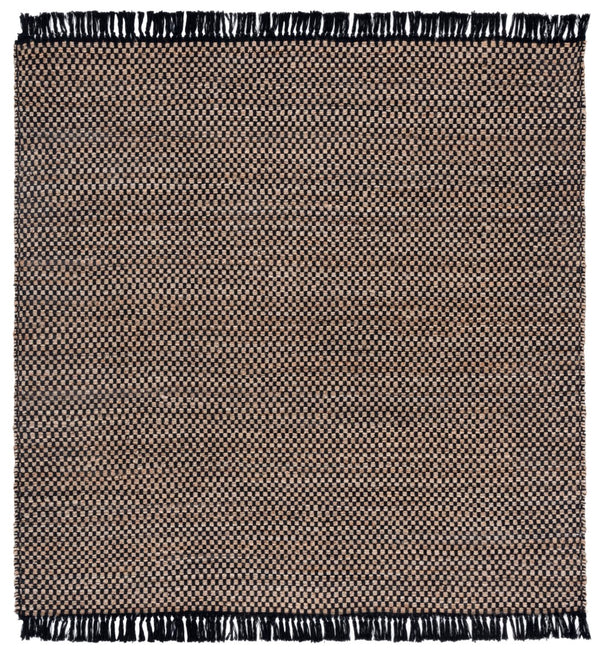 Safavieh Montauk Exquisite Handwoven Area Rug In Earthy Tones – Jute And Cotton Blend For Timeless Elegance Natural ,Black 80% Jute & 20% Cotton Mtk978z-4