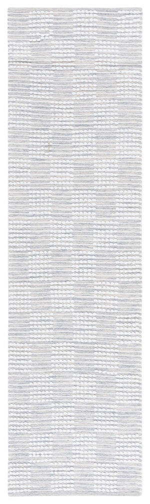 Safavieh Montauk Elegant Handloom Area Rug In Shimmering Silver And Ivory - Timeless Style For Your Space Silver ,Ivory Cotton Mtk979f-4