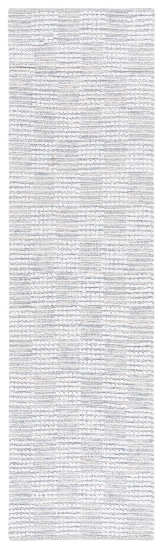 Safavieh Montauk Elegant Handloom Area Rug In Shimmering Silver And Ivory - Timeless Style For Your Space Silver ,Ivory Cotton Mtk979f-4