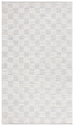 Safavieh Montauk Elegant Handloom Area Rug In Shimmering Silver And Ivory - Timeless Style For Your Space Silver ,Ivory Cotton Mtk979f-4