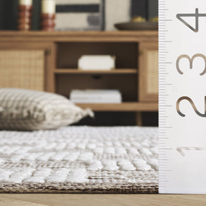 Safavieh Montauk Medium Rectangle Area Rug - Handloomed Cotton Luxury For Elegant Home Décor & Comfort Brown ,Ivory Cotton Mtk979t-5