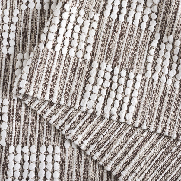 Safavieh Montauk Medium Rectangle Area Rug - Handloomed Cotton Luxury For Elegant Home Décor & Comfort Brown ,Ivory Cotton Mtk979t-5