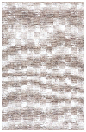 Safavieh Montauk Medium Rectangle Area Rug - Handloomed Cotton Luxury For Elegant Home Décor & Comfort Brown ,Ivory Cotton Mtk979t-5