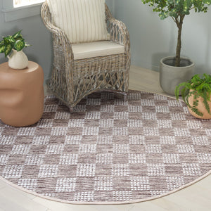 Safavieh Montauk Elegant Handloom Area Rug In Shimmering Silver And Ivory - Timeless Style For Your Space Brown ,Ivory Cotton Mtk979t-8