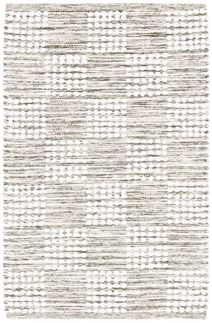 Safavieh Montauk Elegant Handloom Area Rug In Shimmering Silver And Ivory - Timeless Style For Your Space Green ,Ivory Cotton Mtk979y-8