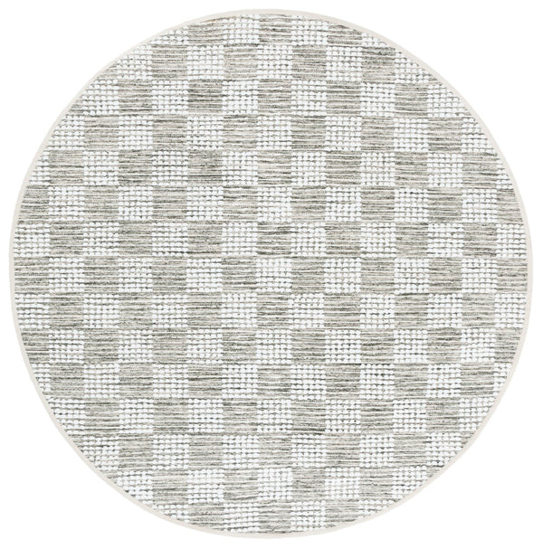Safavieh Montauk Elegant Handloom Area Rug In Shimmering Silver And Ivory - Timeless Style For Your Space Green ,Ivory Cotton Mtk979y-8