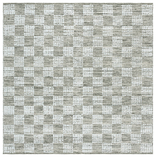 Safavieh Montauk Elegant Handloom Area Rug In Shimmering Silver And Ivory - Timeless Style For Your Space Green ,Ivory Cotton Mtk979y-8