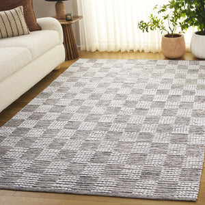 Safavieh Montauk Medium Rectangle Area Rug - Handloomed Cotton Luxury For Elegant Home Décor & Comfort Black ,Ivory Cotton Mtk979z-5