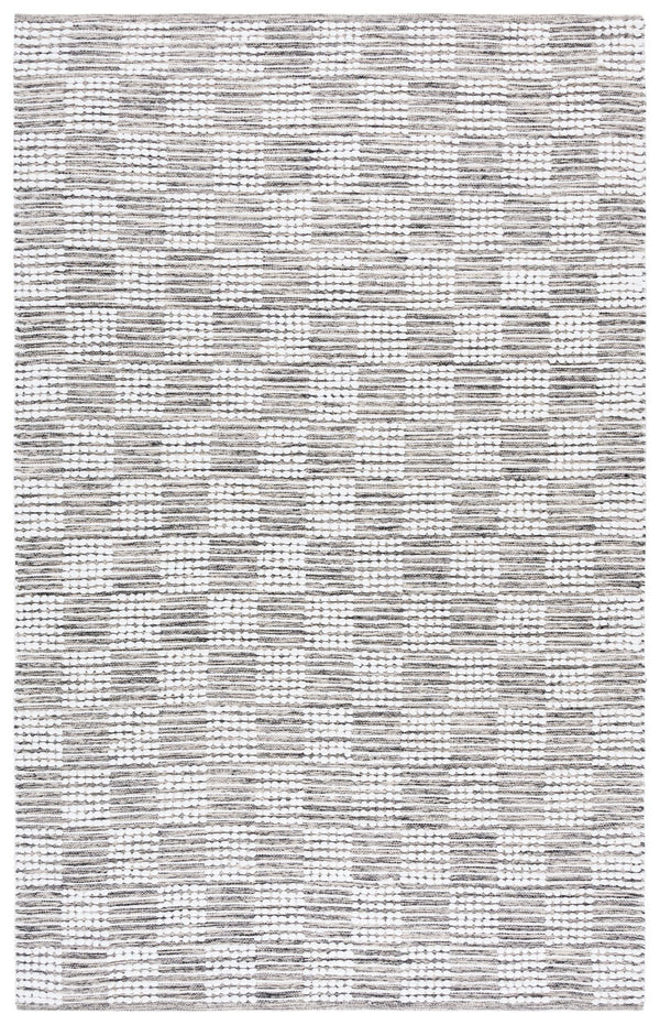 Safavieh Montauk Medium Rectangle Area Rug - Handloomed Cotton Luxury For Elegant Home Décor & Comfort Black ,Ivory Cotton Mtk979z-5