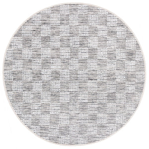 Safavieh Montauk Elegant Handloom Area Rug In Shimmering Silver And Ivory - Timeless Style For Your Space Black ,Ivory Cotton Mtk979z-6