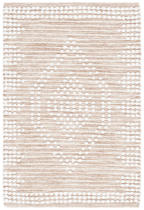 Safavieh Montauk Handcrafted Area Rug - Elegant Cotton Design For Luxurious Comfort In Any Space Beige ,Ivory Cotton Mtk980b-8