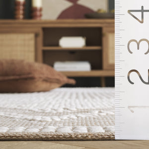 Safavieh Montauk Handloom Medium Rectangle Area Rug - Elegant Cotton Craftsmanship For Timeless Home Decor Beige ,Ivory Cotton Mtk980b-5