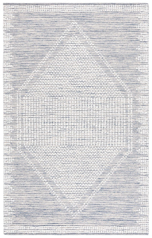 Safavieh Montauk 5' X 8' Handloomed Navy Ivory Area Rug - Elegant Cotton Craftsmanship For Cozy Spaces Navy ,Ivory Cotton Mtk980n-5