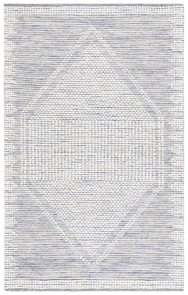 Safavieh Montauk 5' X 8' Handloomed Navy Ivory Area Rug - Elegant Cotton Craftsmanship For Cozy Spaces Navy ,Ivory Cotton Mtk980n-5