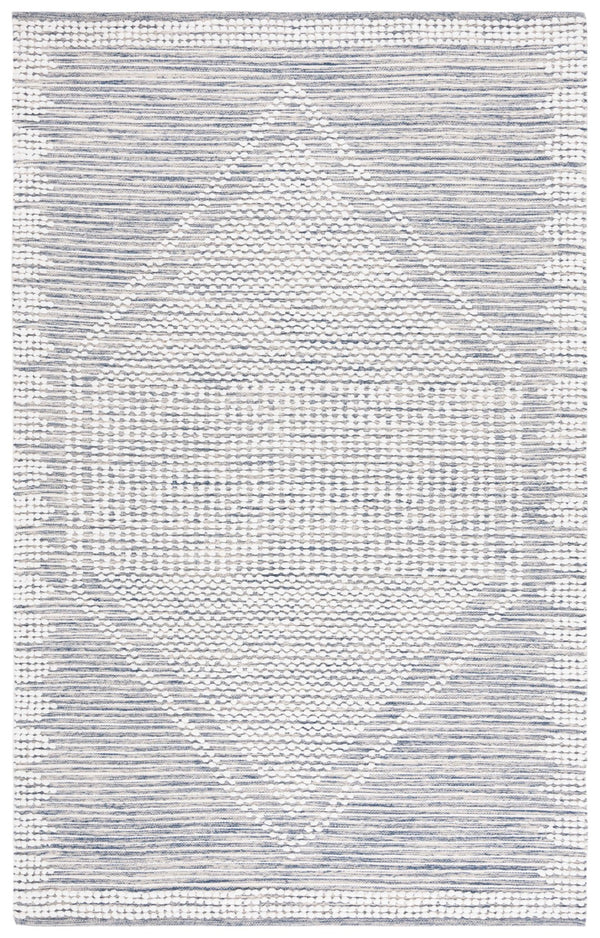 Safavieh Montauk Handcrafted Cotton Area Rug - Timeless Elegance And Comfort For Your Home Decor Navy ,Ivory Cotton Mtk980n-8