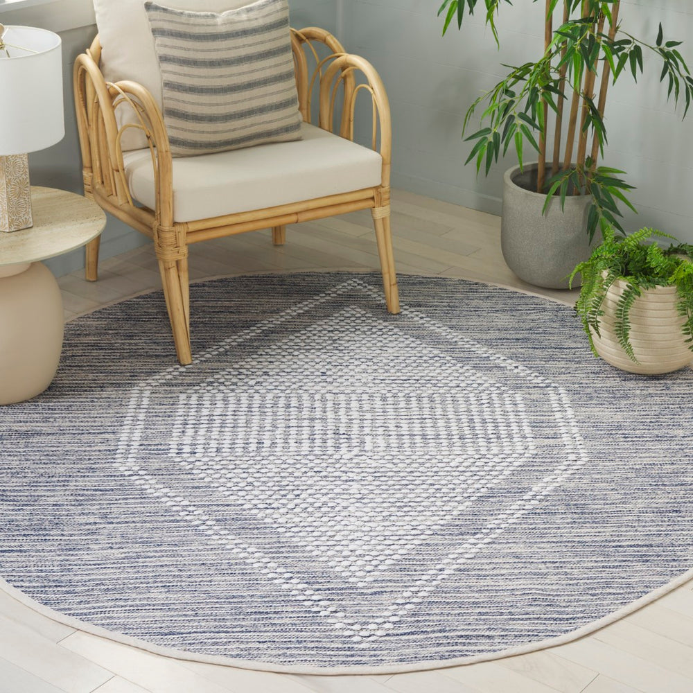 Safavieh Montauk Handcrafted Cotton Area Rug - Timeless Elegance And Comfort For Your Home Decor Navy ,Ivory Cotton Mtk980n-8