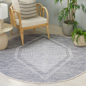 Safavieh Montauk Handcrafted Cotton Area Rug - Timeless Elegance And Comfort For Your Home Decor Navy ,Ivory Cotton Mtk980n-8