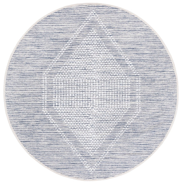 Safavieh Montauk Handcrafted Cotton Area Rug - Timeless Elegance And Comfort For Your Home Decor Navy ,Ivory Cotton Mtk980n-8