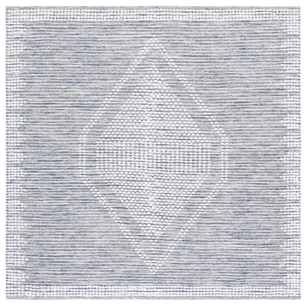 Safavieh Montauk Handcrafted Cotton Area Rug - Timeless Elegance And Comfort For Your Home Decor Navy ,Ivory Cotton Mtk980n-8