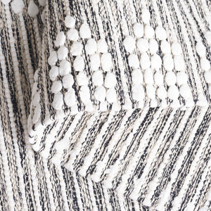 Safavieh Montauk Handcrafted Area Rug - Elegant Cotton Design For Luxurious Comfort In Any Space Black ,Ivory Cotton Mtk980z-8