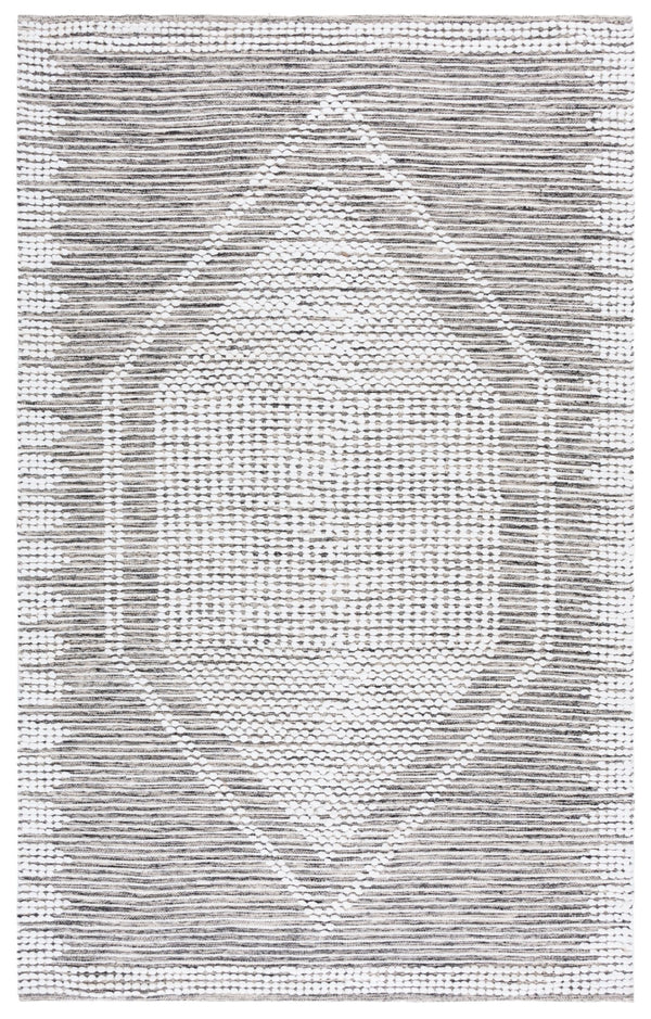 Safavieh Montauk Handcrafted Area Rug - Elegant Cotton Design For Luxurious Comfort In Any Space Black ,Ivory Cotton Mtk980z-8