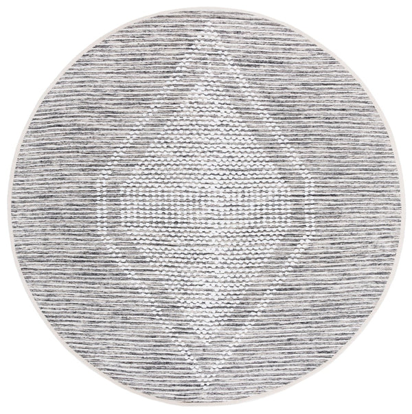 Safavieh Montauk Handcrafted Area Rug - Elegant Cotton Design For Luxurious Comfort In Any Space Black ,Ivory Cotton Mtk980z-8