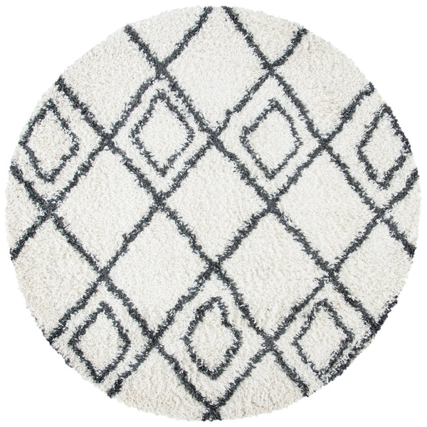 Safavieh Moroccan Bohemian-style Runner Rug - Luxurious Geometric Design For Elegant Home Decor Enhancement Ivory ,Dark Grey Polyproylene Mts335a-4