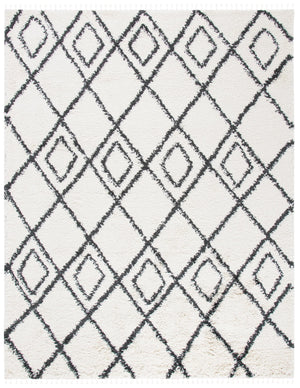 Safavieh Moroccan Bohemian-style Runner Rug - Luxurious Geometric Design For Elegant Home Decor Enhancement Ivory ,Dark Grey Polyproylene Mts335a-4